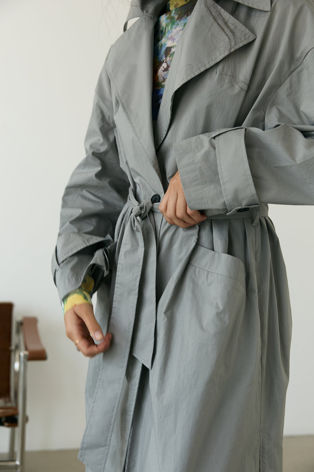 DUST GREY SUMMER TRENCH