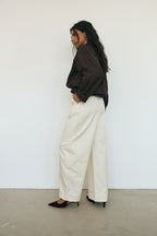 WIDE FORM DENIM PANTS